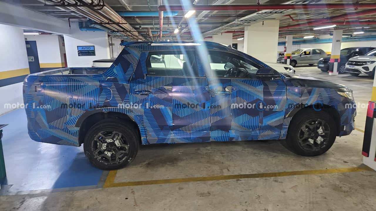 Picape híbrida da BYD é flagrada novamente e revela mais detalhes