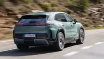 Porsche Cayenne Turbo Electric (2026) in Mysticgrünmetallic: Das Exterieur