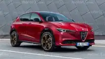 Alfa Romeo SUV compatto (2027), il render di Motor1.com