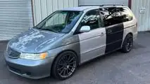 Tesla Model S Plaid with Honda Odyssey body swap