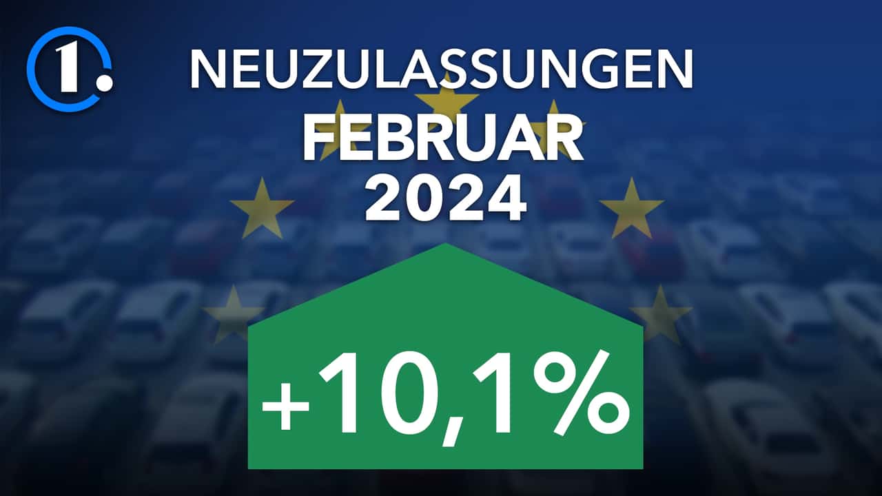 Hier sind die europäischen Zulassungzahlen für Februar 2024