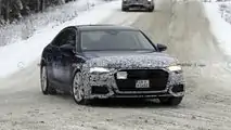 Audi A6 Facelift (2023) auf neuen Erlkönigbildern vom Dezember 2022