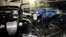 Museo del automóvil bombardeado en Ucrania