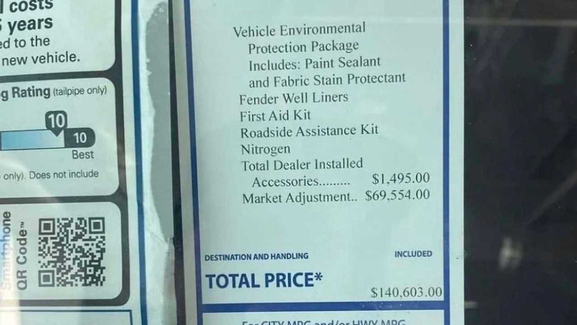 Ford Dealer Adds 69,554 Markup To F150 Lightning (Update)