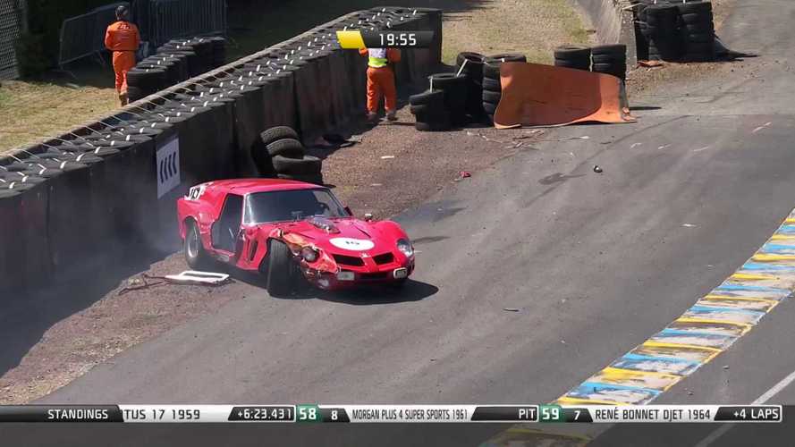 Accidente del one-off Ferrari Breadvan en el Le Mans Classic 2022