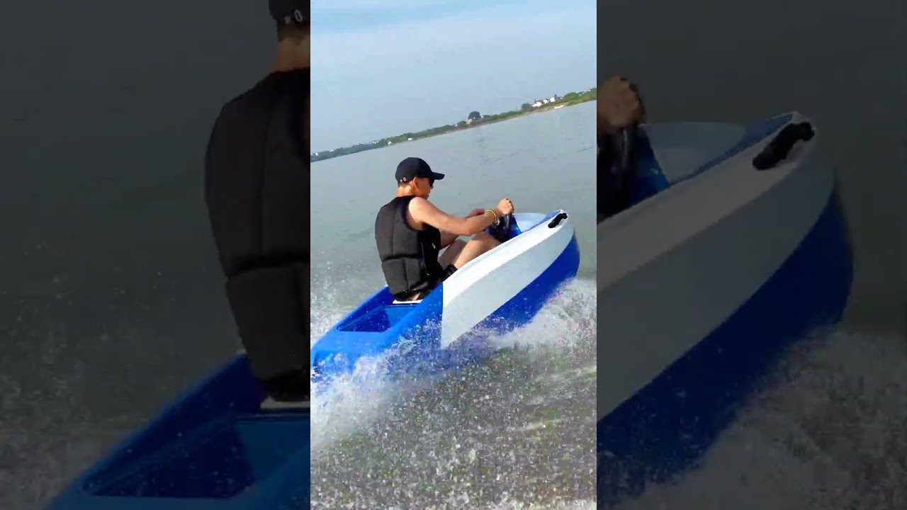 Small kart boat, it is electric， Chinese Electric Surfboard, Surfing Demo ，#surf #surfing