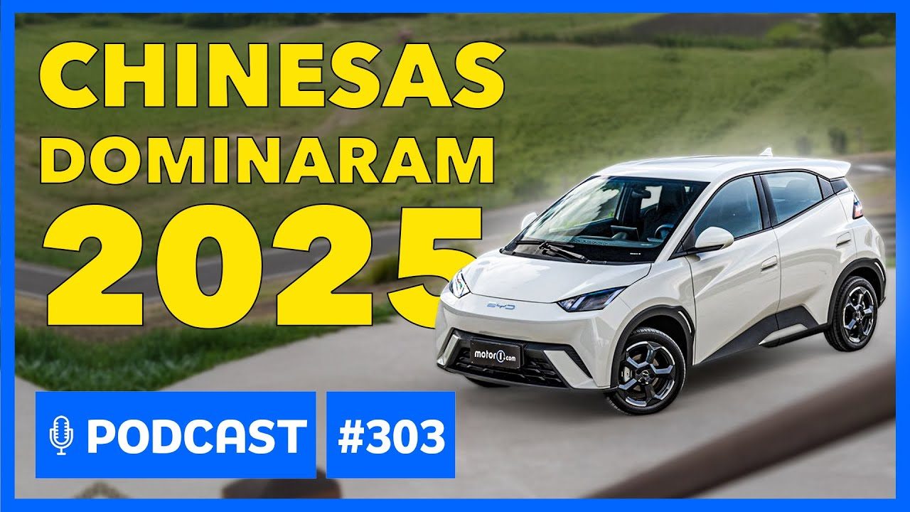 Podcast Motor1 #303: 2025 EXPLODIU o mercado de carros, as marcas chinesas, elétricos e o Salão