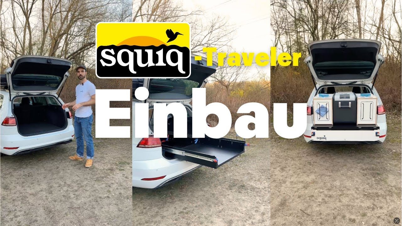 Einbau des SQUIQ Traveler Heckauszug für Fahrzeuge mit Dachzelt