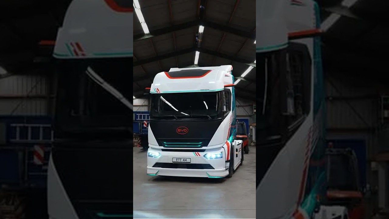 Chi ha paura dei cinesi? I 1.000 cavalli elettrici del camion BYD sfidano i Diesel #byd #camion
