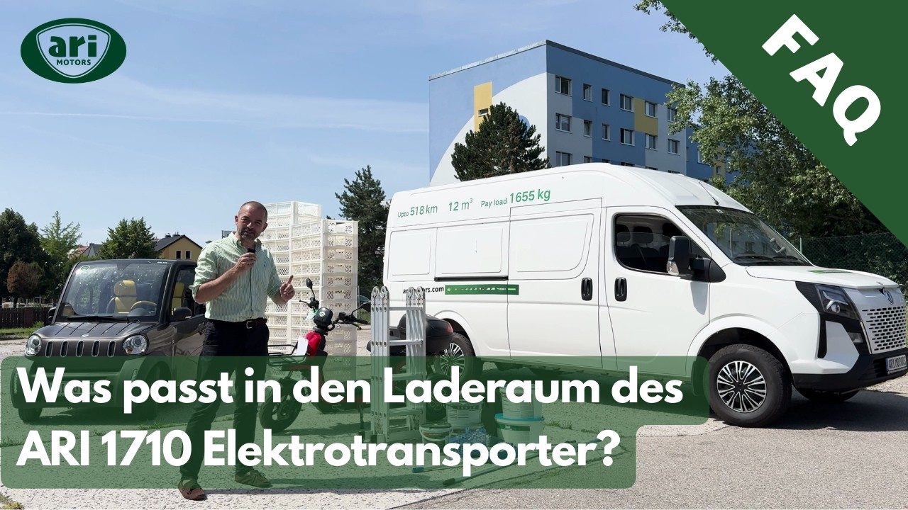 Was passt in den Laderaum des ARI 1710 Elektrotransporter?
