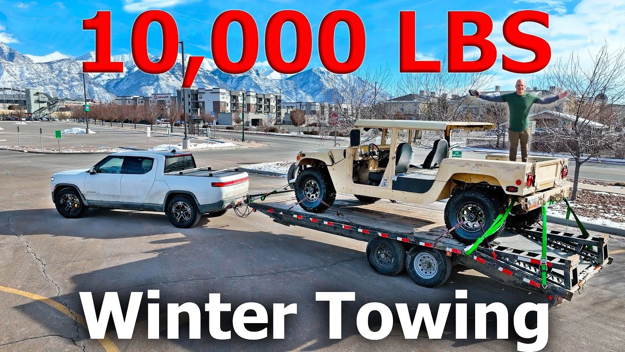 I tried towing 10,000 pounds in freezing weather... My EV Truck Lied!