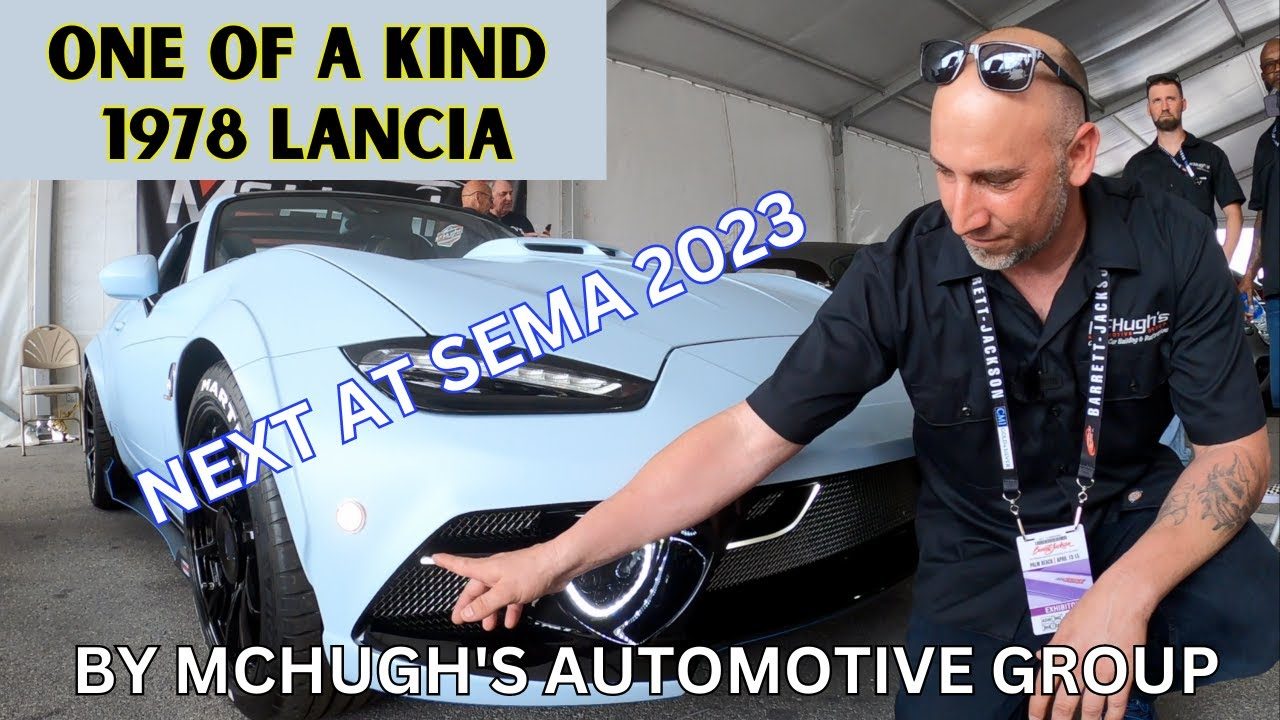 GOING TO SEMA 2023 CUSTOM 1978 LANCIA ONE OF A KIND LUXURY CAR McHUGH'S AUTOMOTIVE GROUP