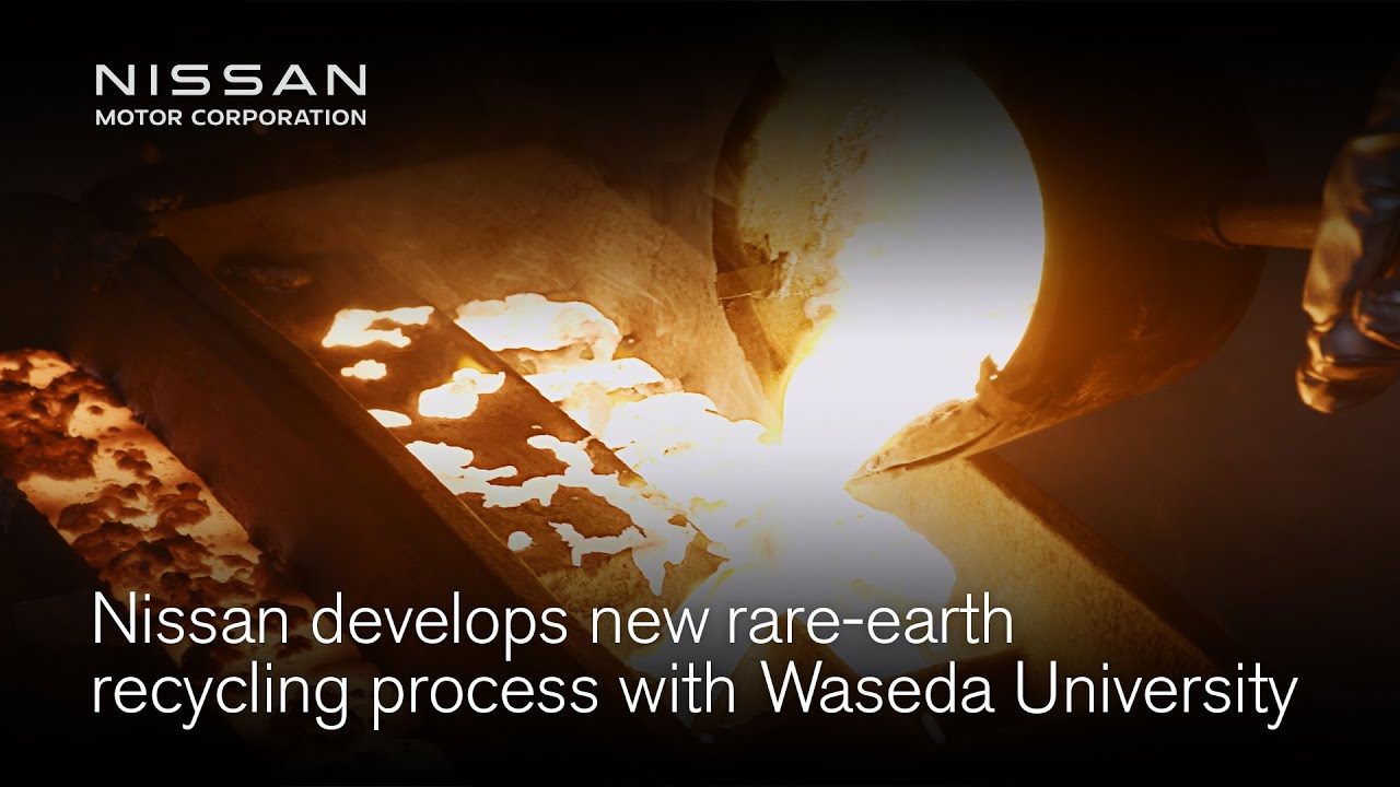 Nissan develops new rare-earth recycling process with Waseda University