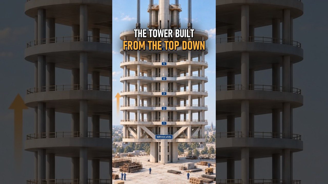 The Tower Built From the Top Down. BMW Headquarters
