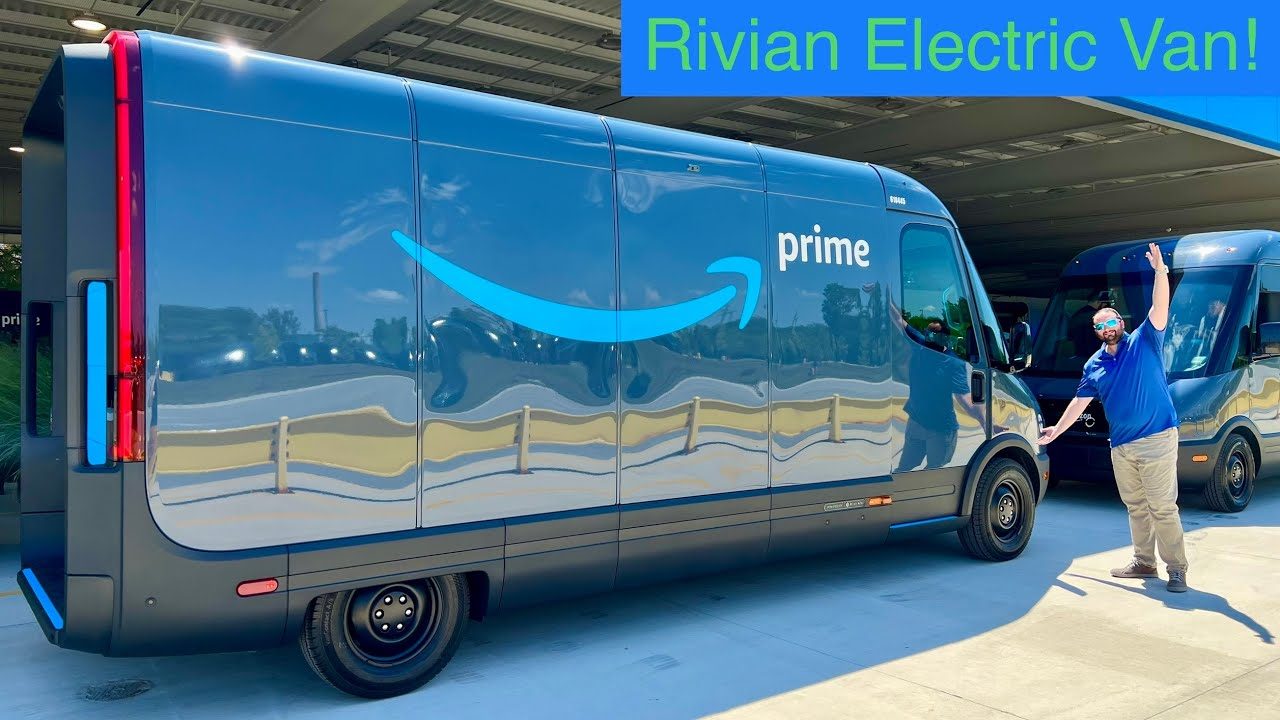 Amazon Electric Delivery Van by Rivian Launch Event and Walkthrough! Is This The Best Electric Van?