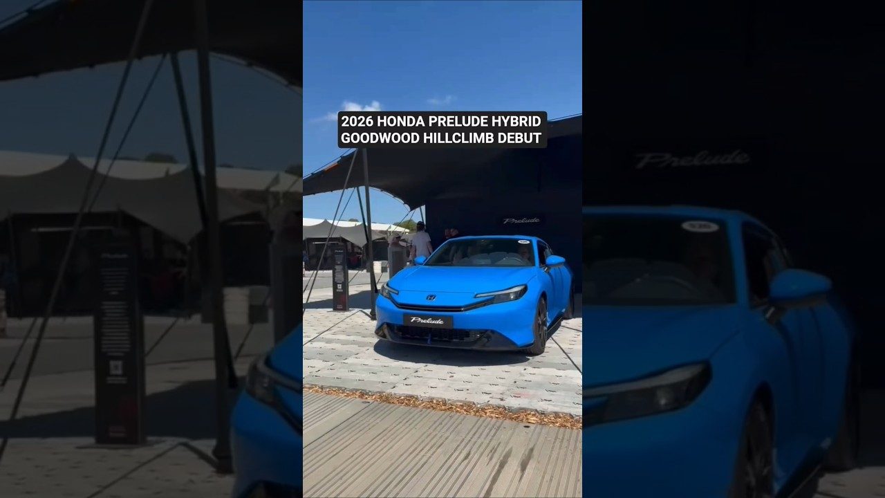 2026 Honda Prelude Hybrid at Goodwood Festival of Speed Hillclimb public driving debut