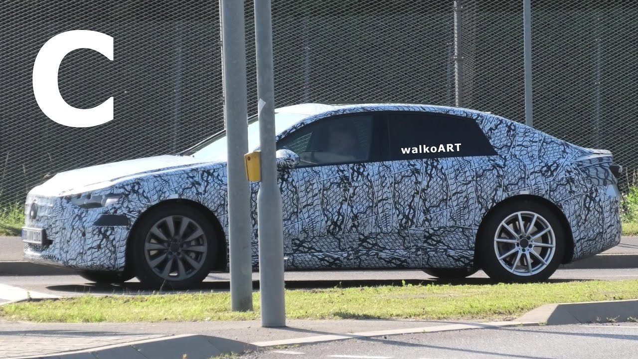 Mercedes Erlkönig C-Class EV prototype * C-Klasse Elektro 2026 * 4K SPY VIDEO