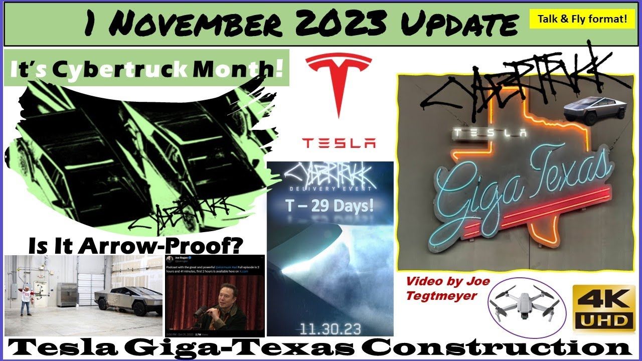 Cybertruck Crab Walk Testing? S Footing Expansion & More! 1 November 2023 Giga Texas Update(09:15AM)