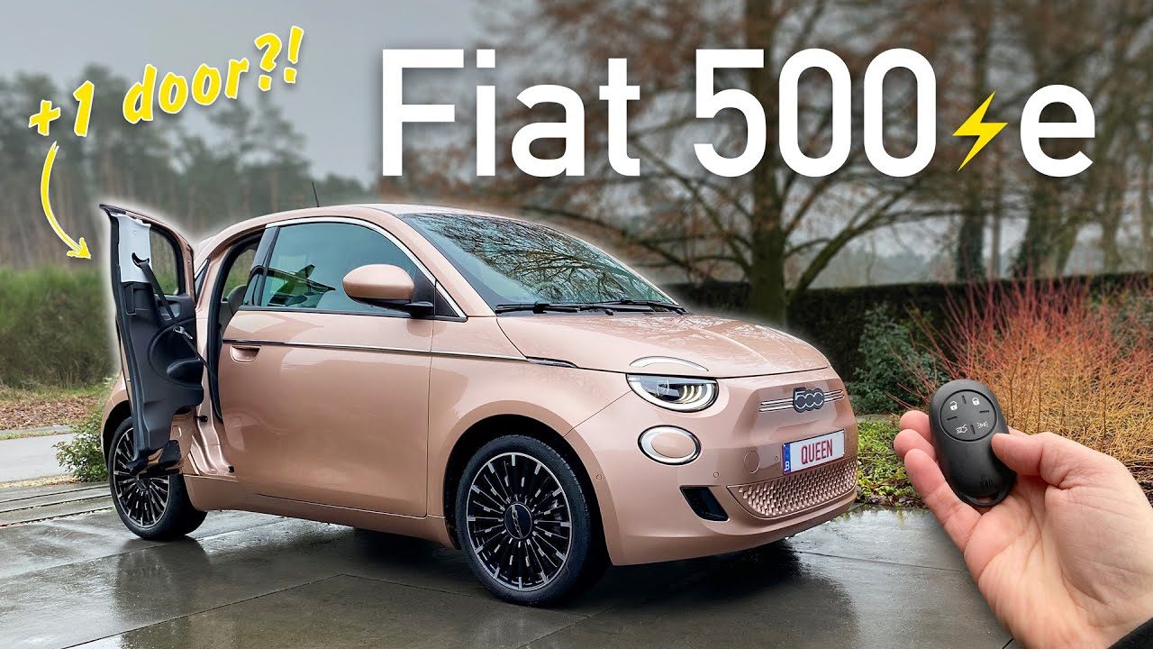 NEW Fiat 500e 3+1 (118 hp) - POV drive & walkaround