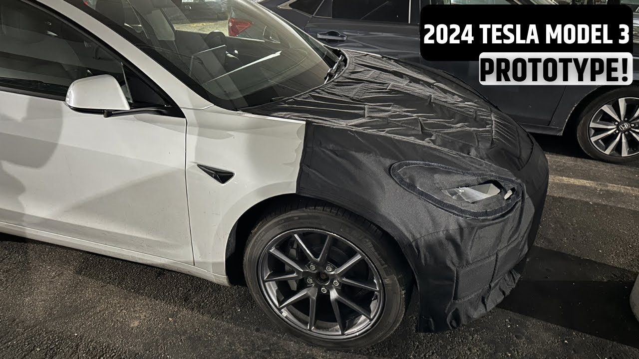 2024 Tesla Model 3 Facelift Prototype Spied With A Very Noticeable Change