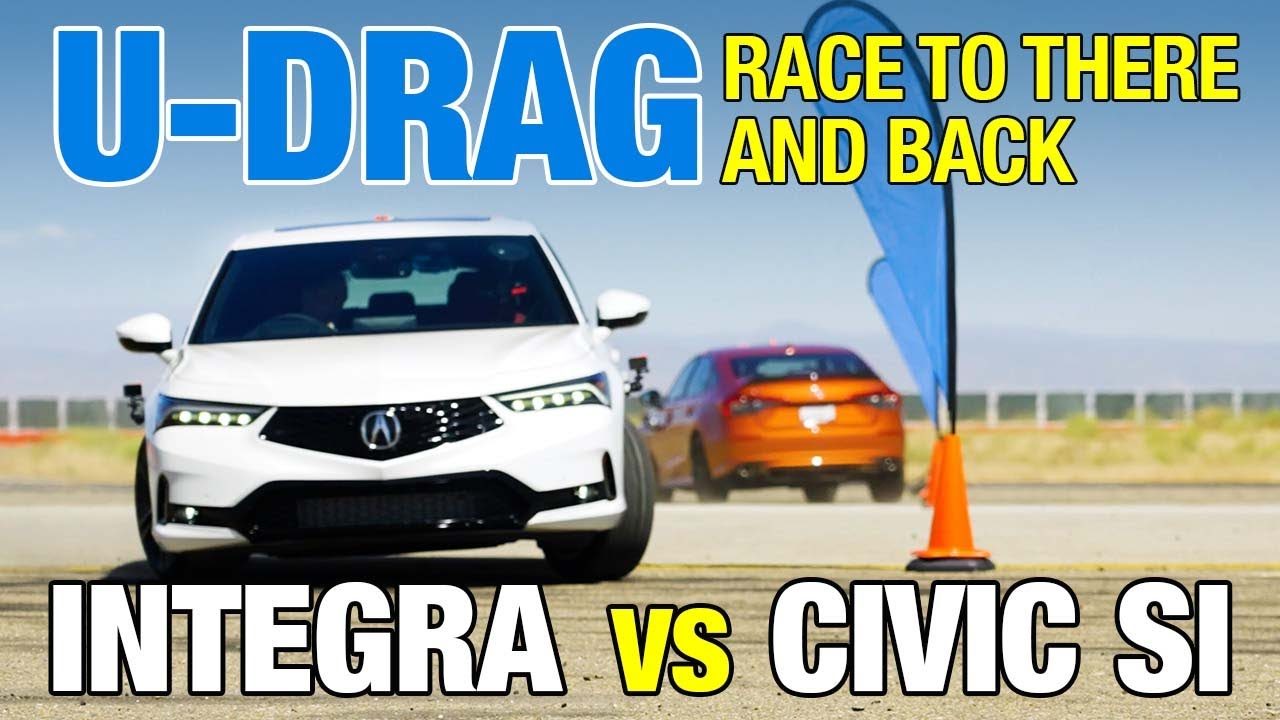 Drag Race! Acura Integra vs. Honda Civic Si | Power, Top Speed, 0-60, U-Drag & More