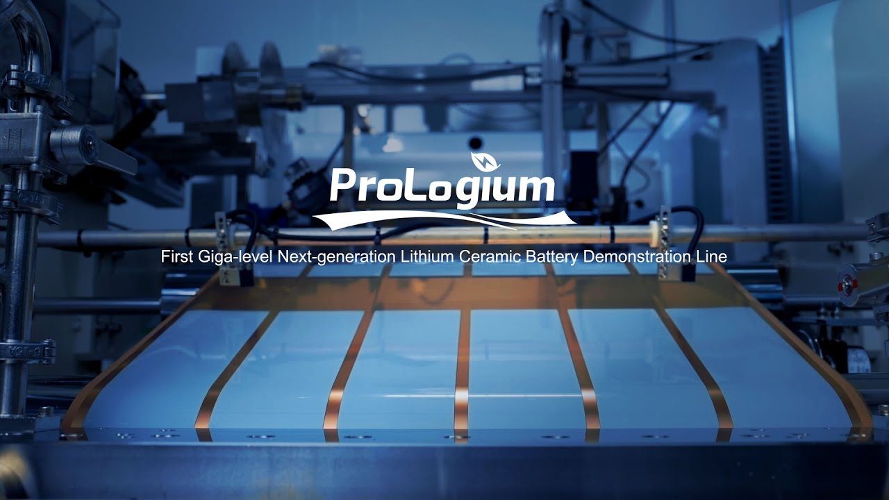 ProLogium First Giga-level Next-Gen Lithium Ceramic Battery Demonstration Line Video