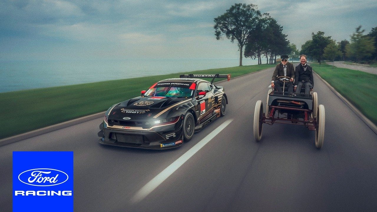 福特野馬 GT3 賽車換上 1901 年經典塗裝，致敬公司創辦歷史