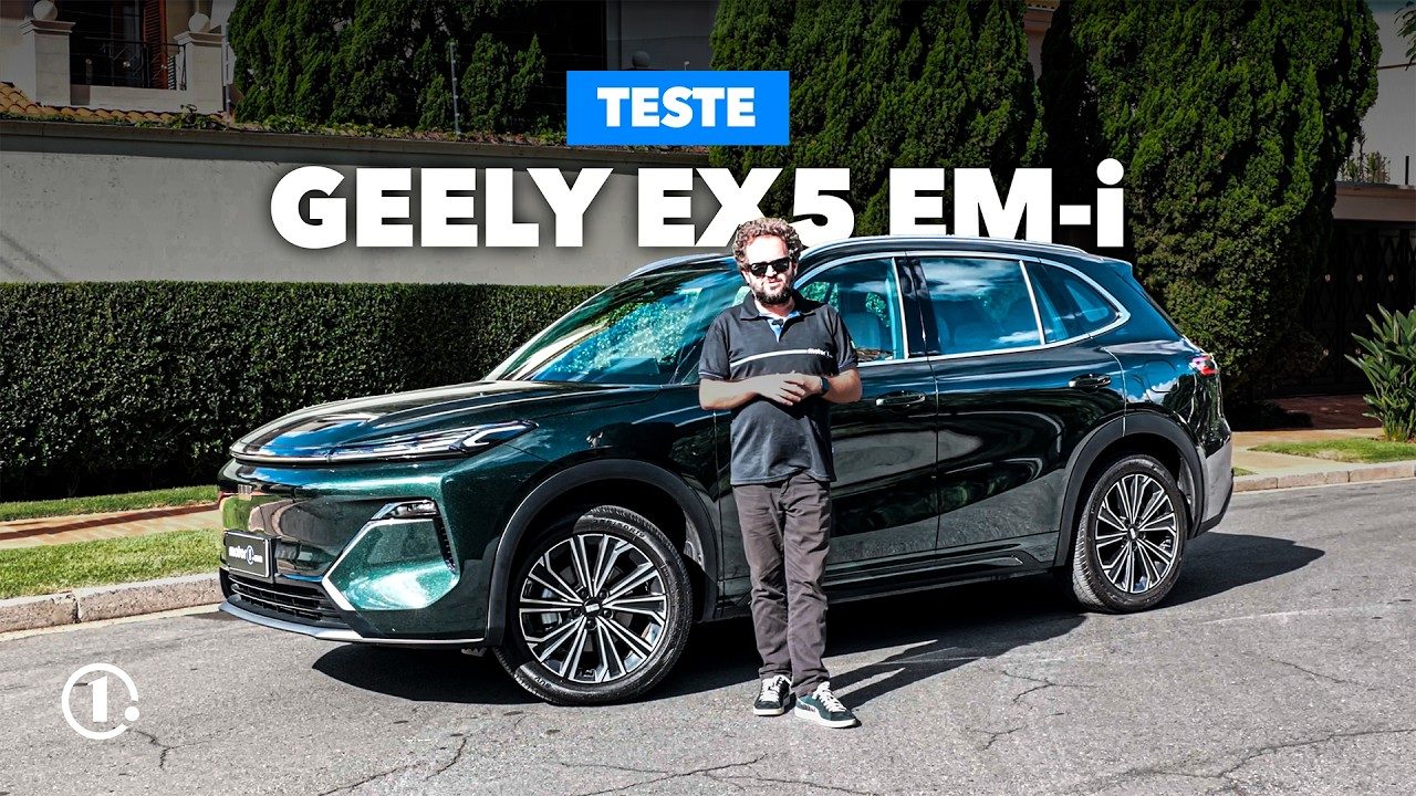 Geely EX5 EM-i surpreende: faz 20 km/l sem bateria e ameaça o reinado do BYD Song Pro