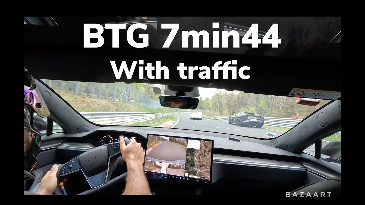 TESLA PLAID NURBURGRING FAST LAP TEST!