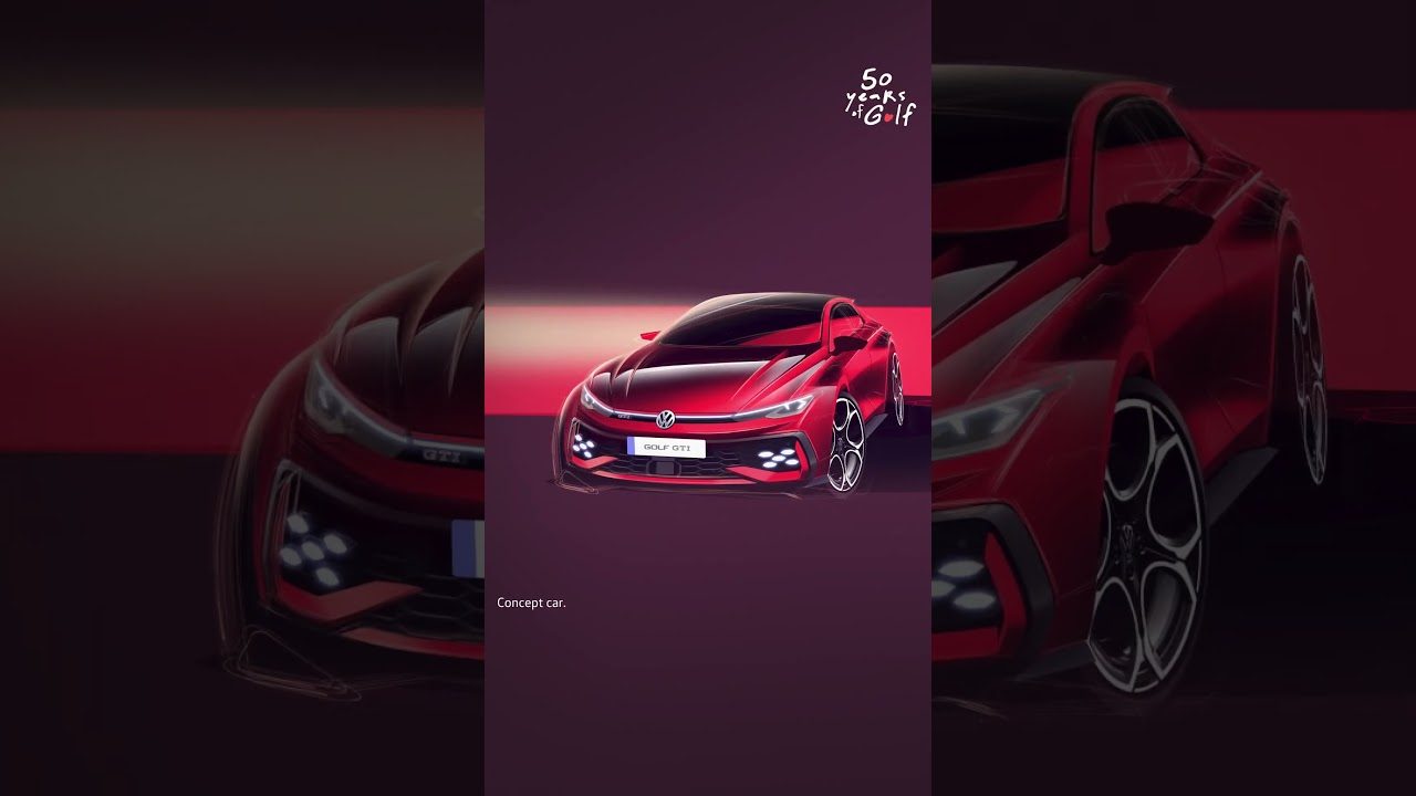 VW Golf GTI 2024: Exclusive Design Sketch