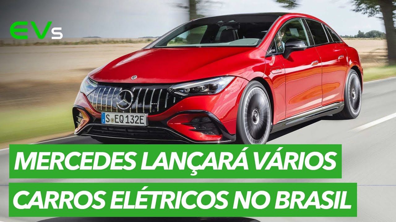 MERCEDES anuncia ofensiva de lançamentos de CARROS ELÉTRICOS no BRASIL