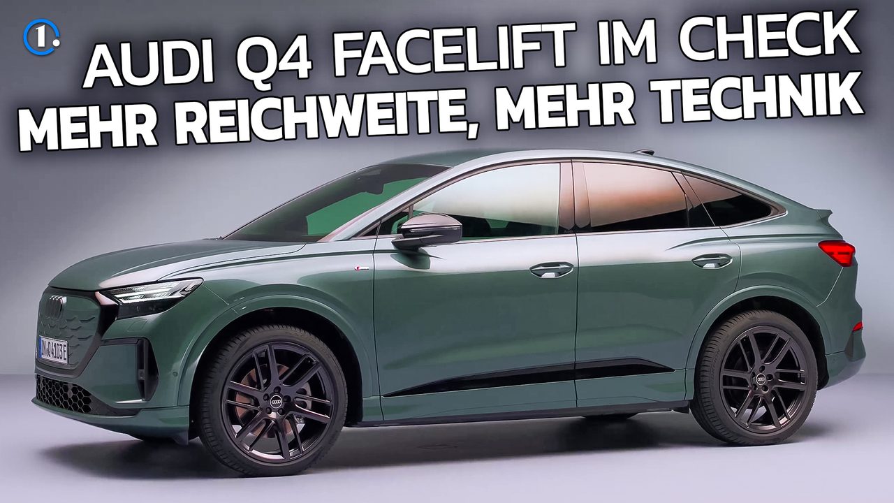 Audi Q4 e-tron (2026): Neues Cockpit, mehr Reichweite, mehr Technik!